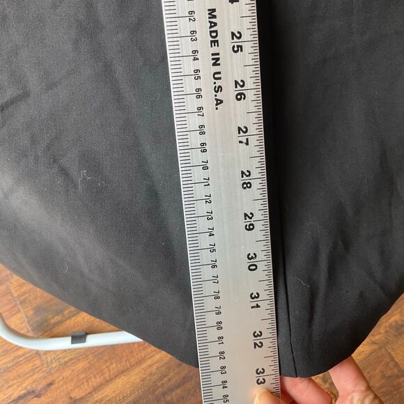 American Rag Cie Women Formal Pants size 13 Flared Wide Leg Rayon Mix Black NWT - Picture 4 of 11